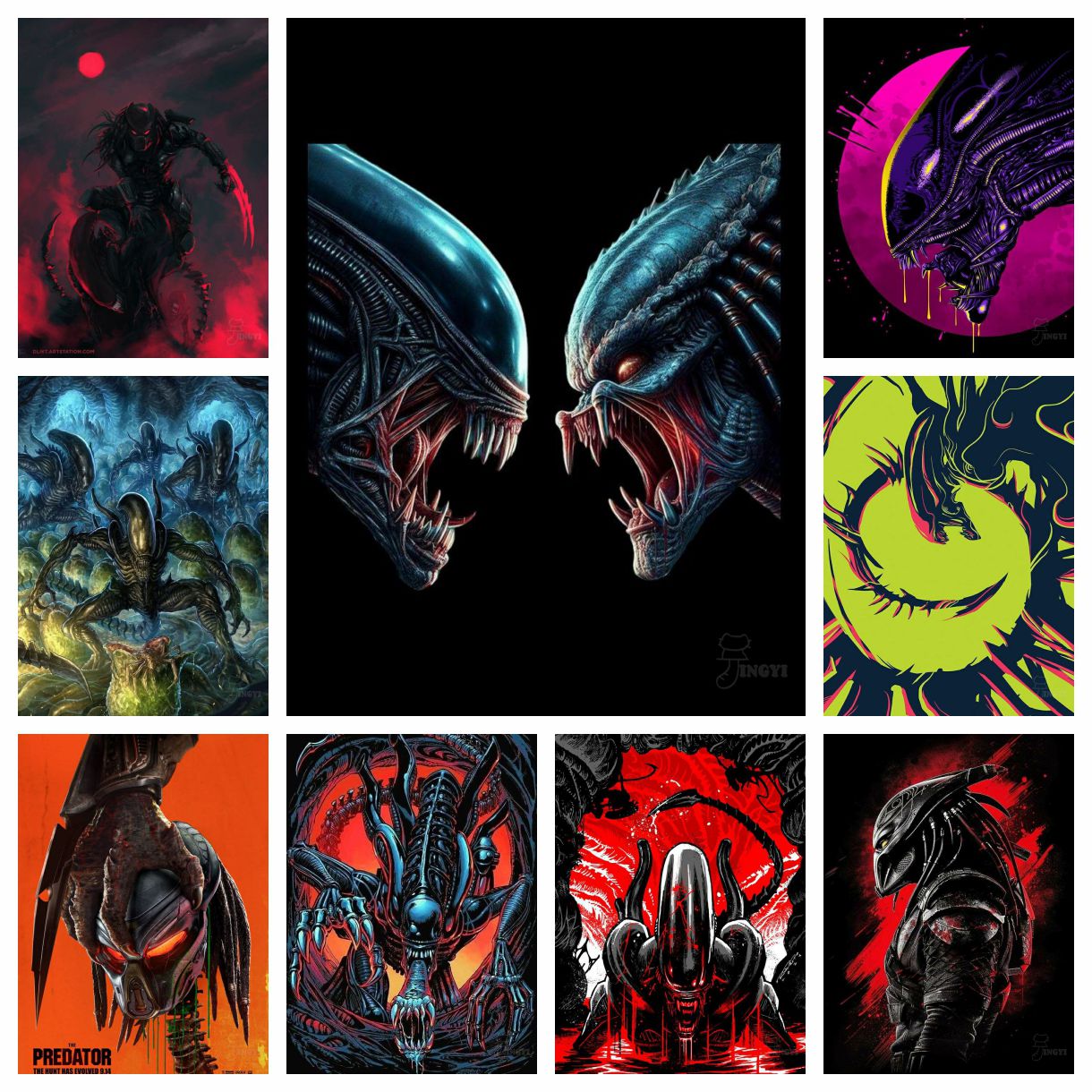 Embroidery Vs Cross Stitch - 2025 New Alien vs Predator Character