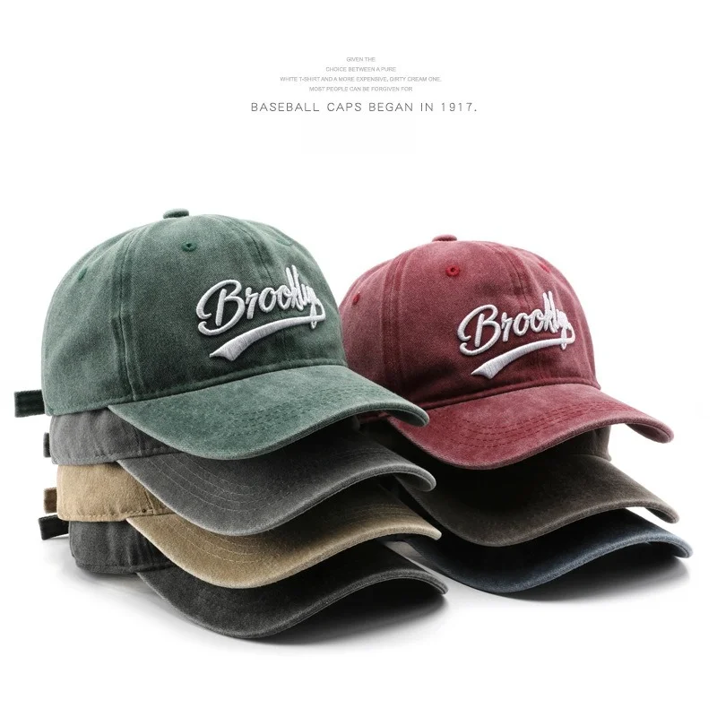 Embroidery Alphabet Designs - 2025 Spring/Summer Unisex Cotton Baseball Cap