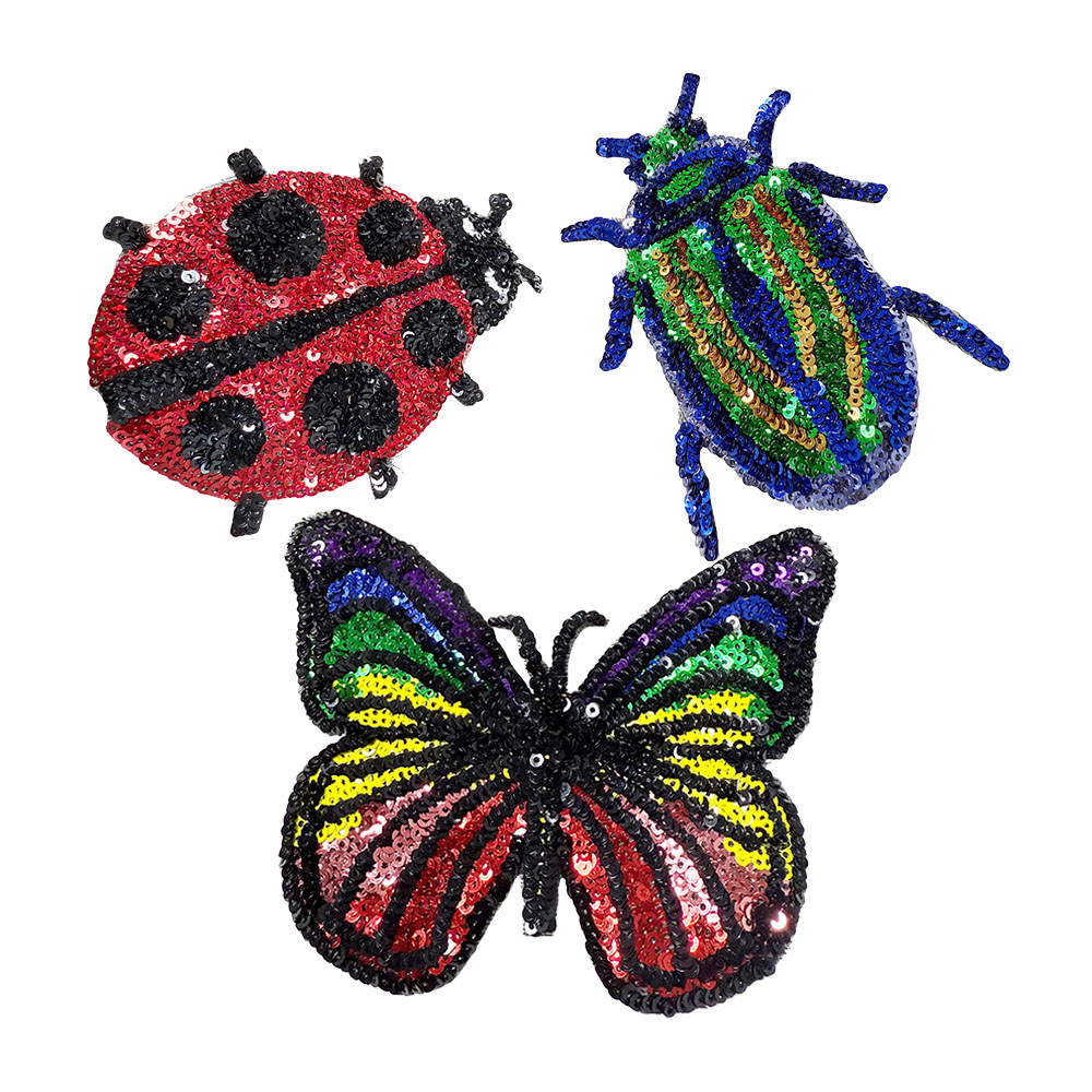 Embroidery Lady Bug - One Piece Ladybug Butterfly Sequin Embroidery