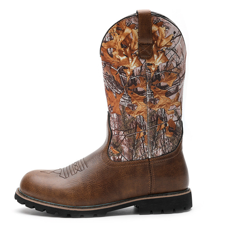 Embroidery On Leather - Large Size 48 Men's Boots Classic
