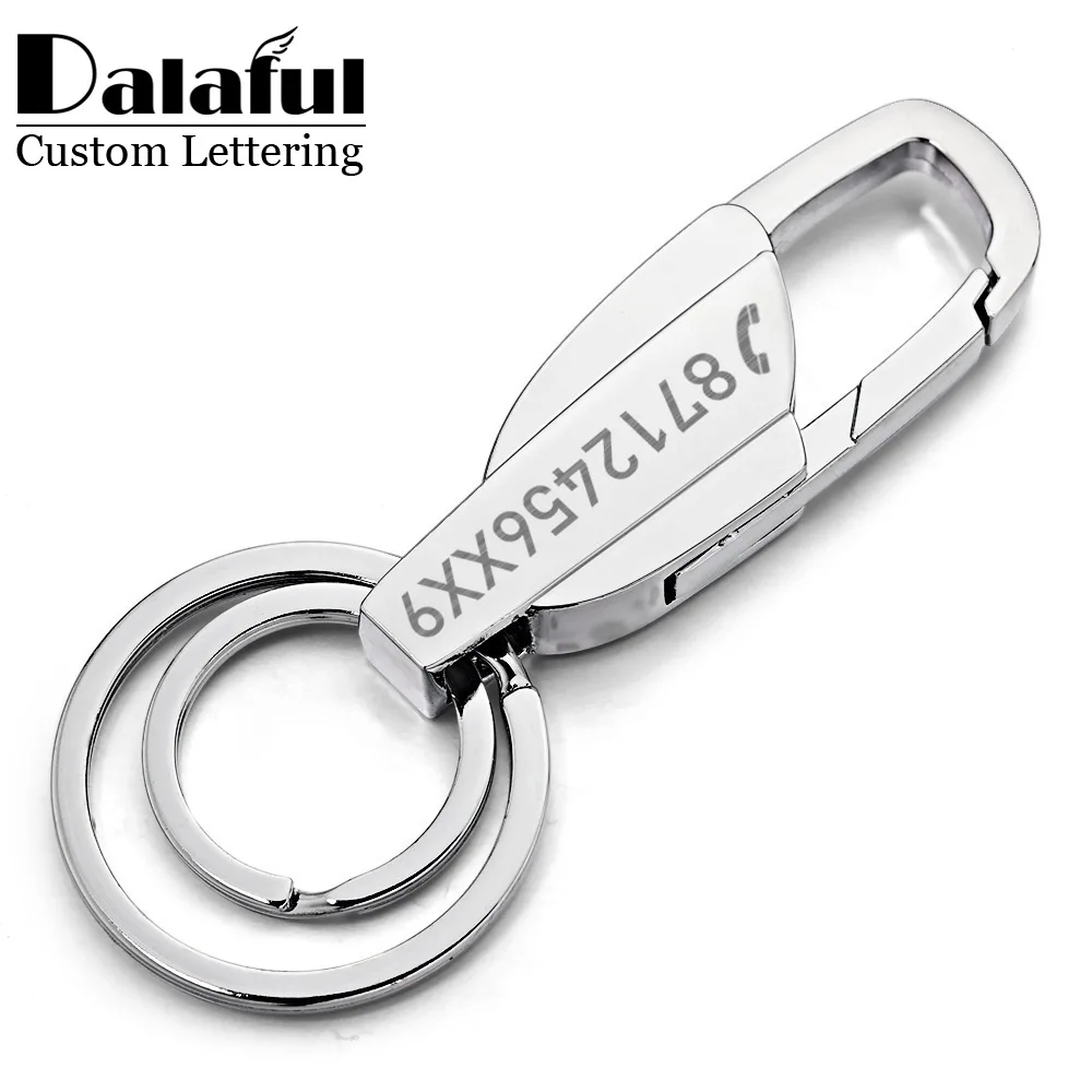 Embroidery Alphabet - Custom Lettering Keychains Keyrings Metal Engrave