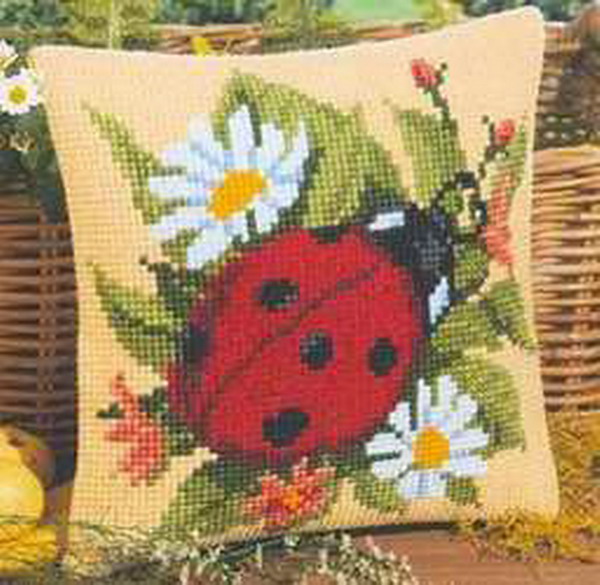 Embroidery Lady Bug - Ladybug 22-22 Cross Stitch Kit for