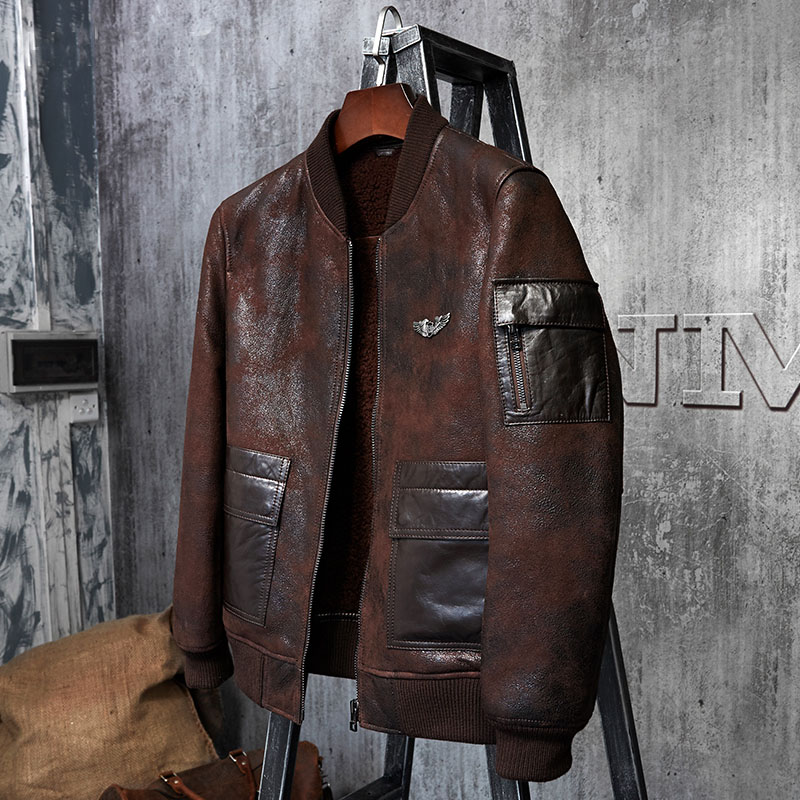 Denny&Dora Men's Shearling Coa - Embroidery In Australia review and price