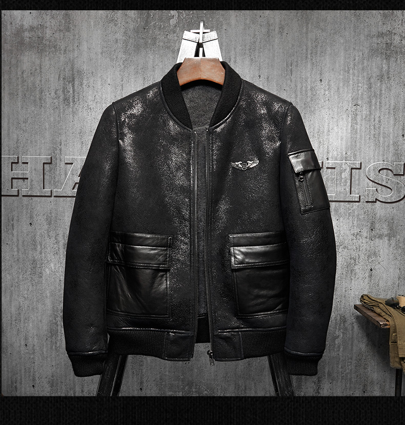 Denny&Dora Men's Shearling Coa - Embroidery In Australia review and price