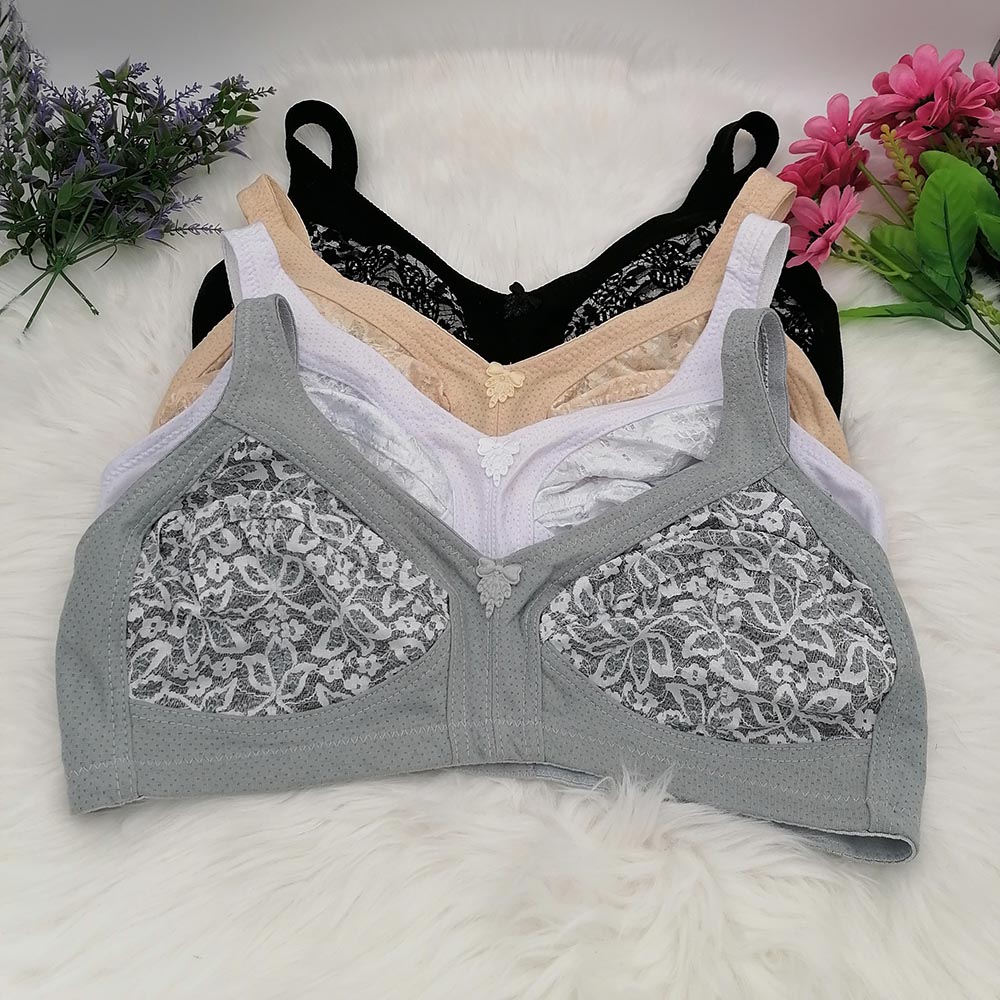Women's Bra Large Cup C D E F  - Embroidery Underwear review and price