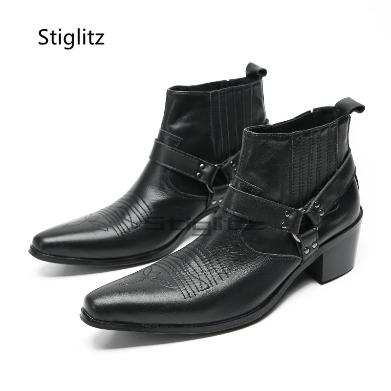 Black Leather Embroidery Men's - Embroidery On Leather review and price