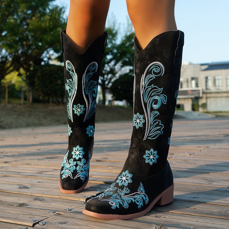 Retro Women Boot Fashion Women - Embroidery On Leather review and price