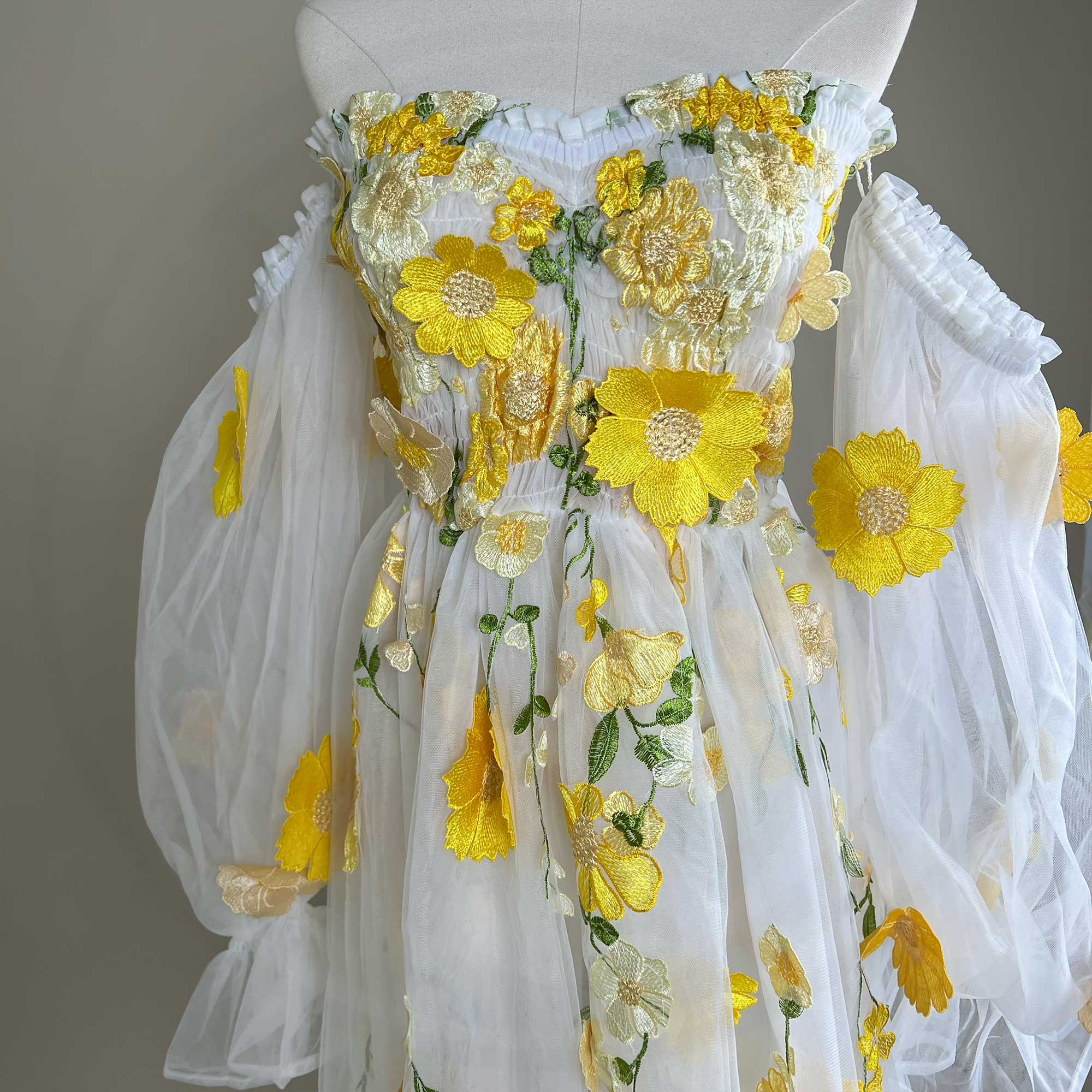 Don&Judy Colorful Organza Off- - Embroidery Daisy review and price