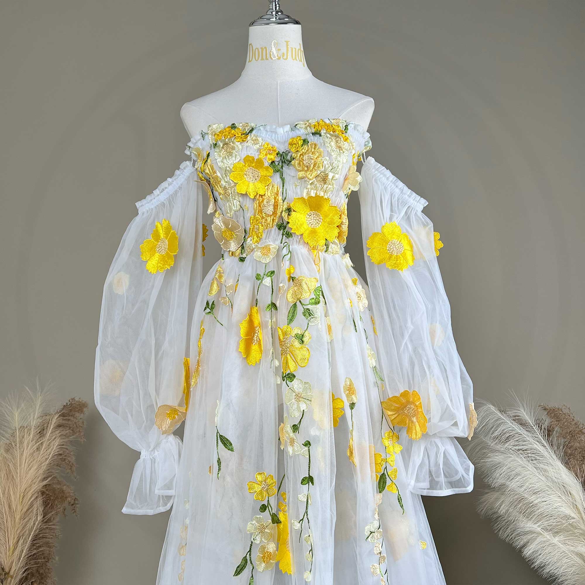 Don&Judy Colorful Organza Off- - Embroidery Daisy review and price
