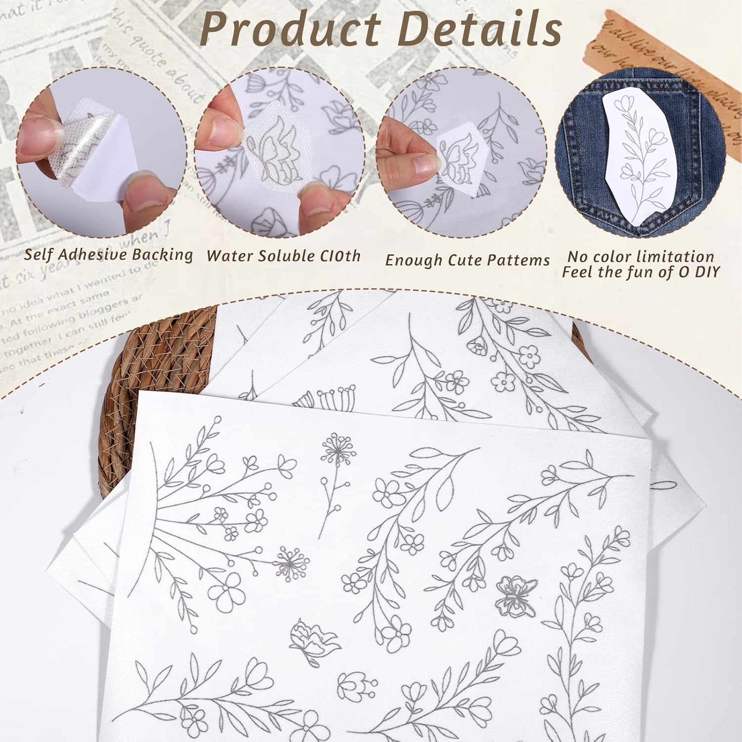 Stick & Stitch Water Soluble E - Embroidery Daisy review and price