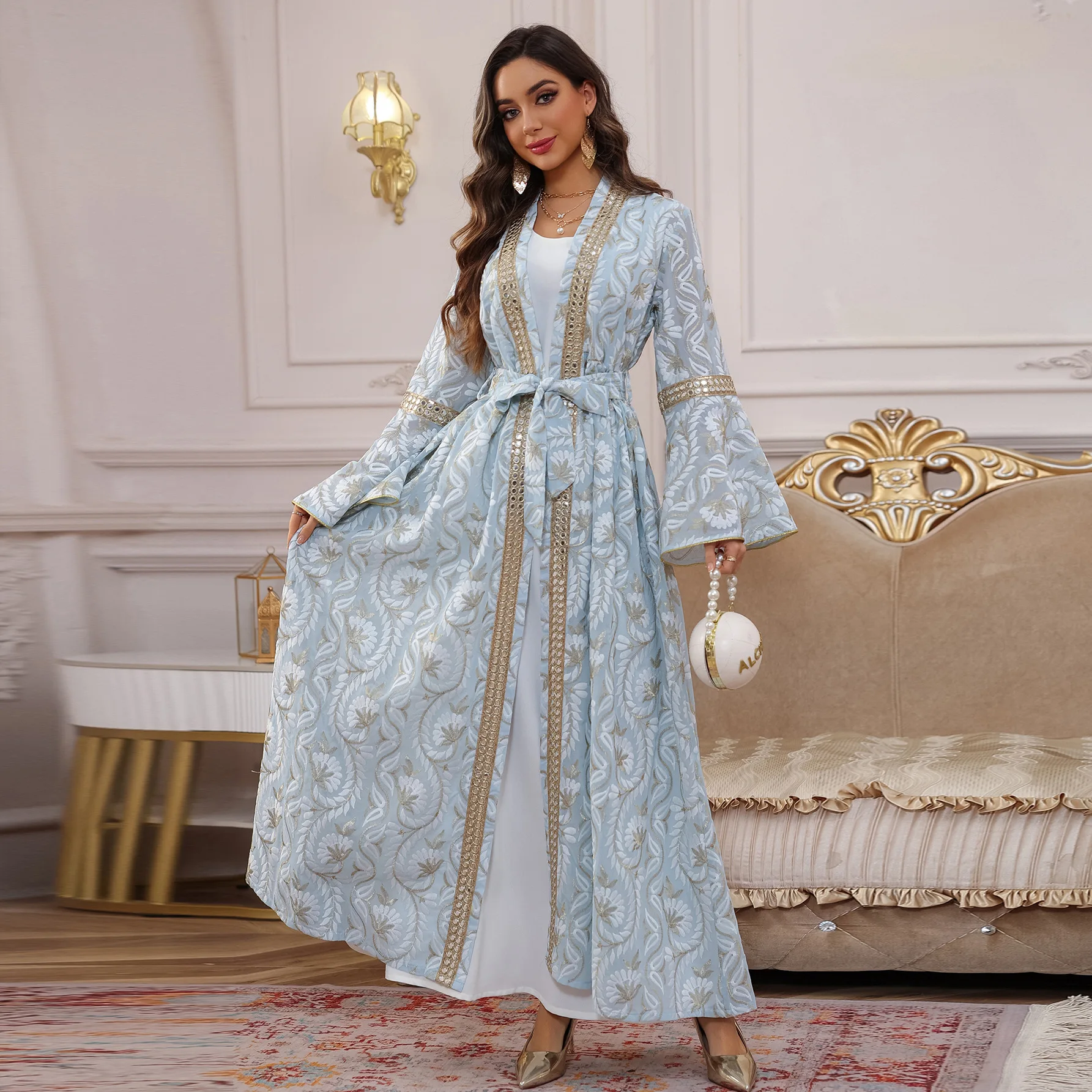 2pcs Muslim Set Women Long Dre - Embroidery Kebaya review and price