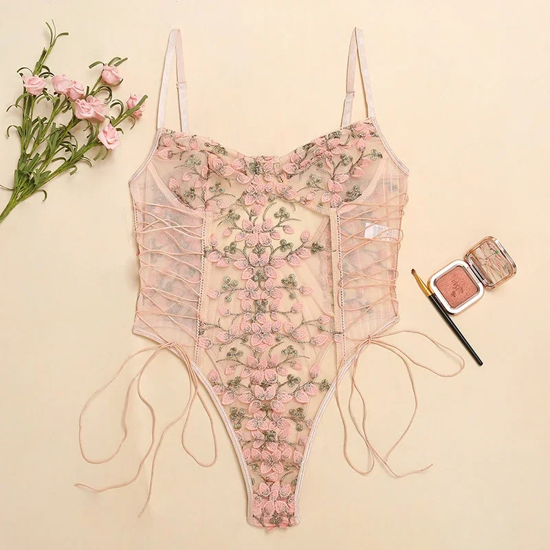 Women Sexy Lingerie Bodysuit F - Embroidery Underwear review and price