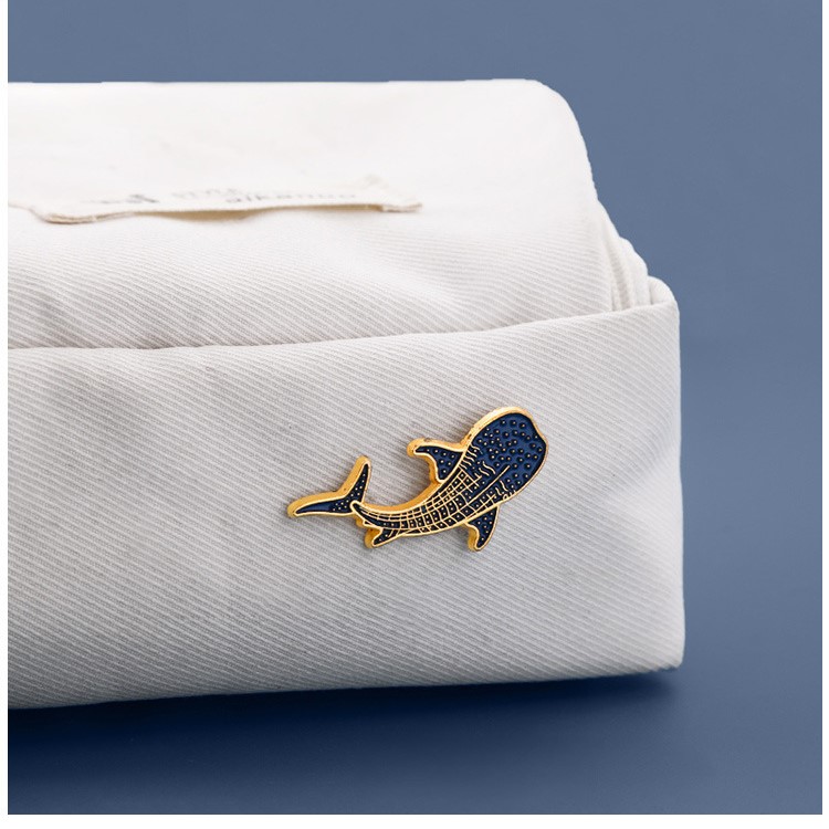 Cute Blue Whale Dolphin Brooch - Embroidery Whale review and price