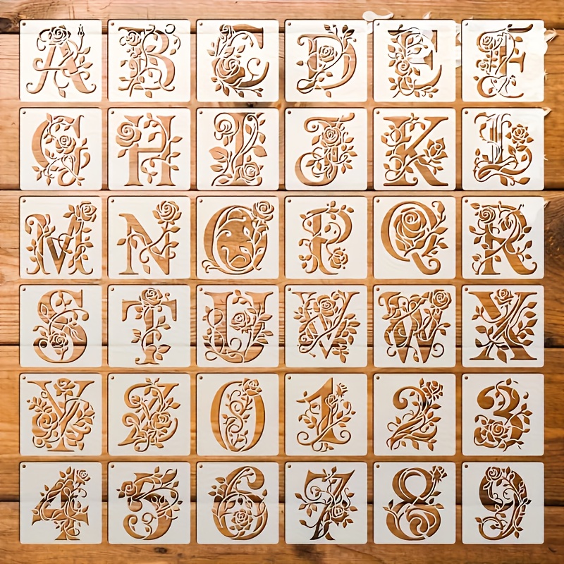 36pcs/Set PET Plastic Alphabet - Embroidery Alphabet Designs review and price