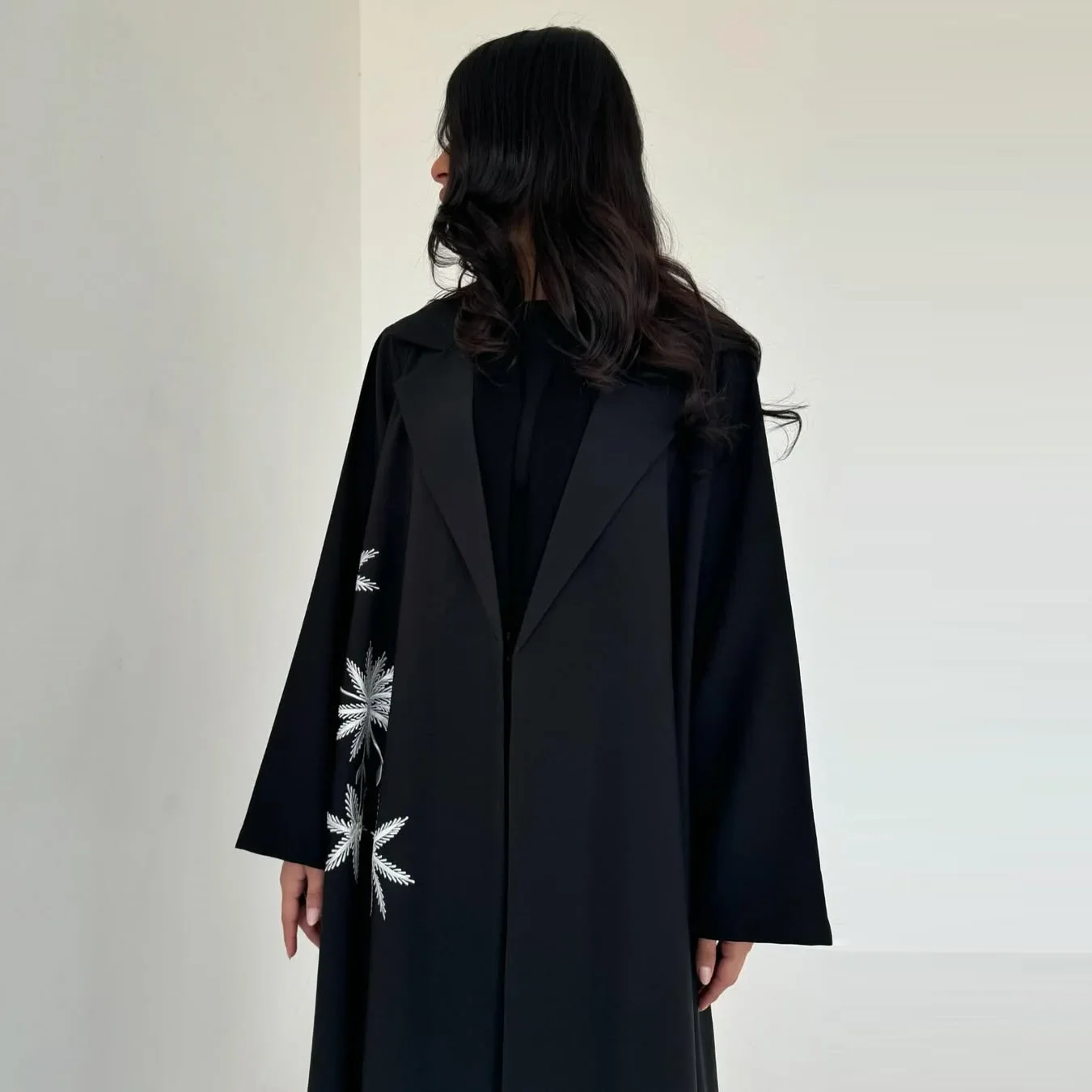 Ramadan Eid Black Open Muslim  - Embroidery Kebaya review and price