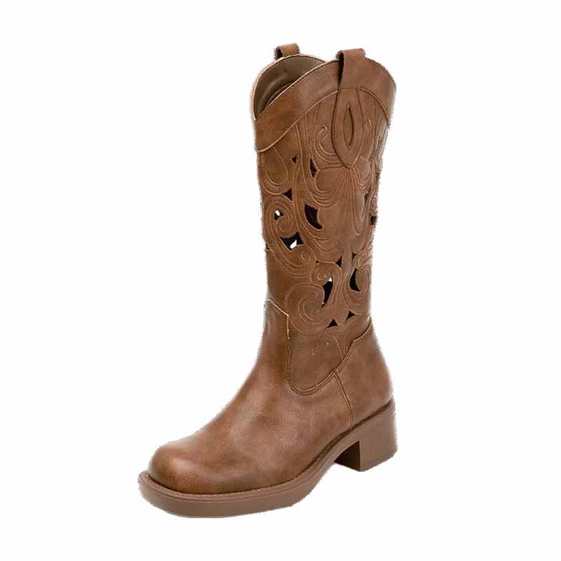 Fashion Retro Elegant Brown Co - Embroidery On Leather review and price
