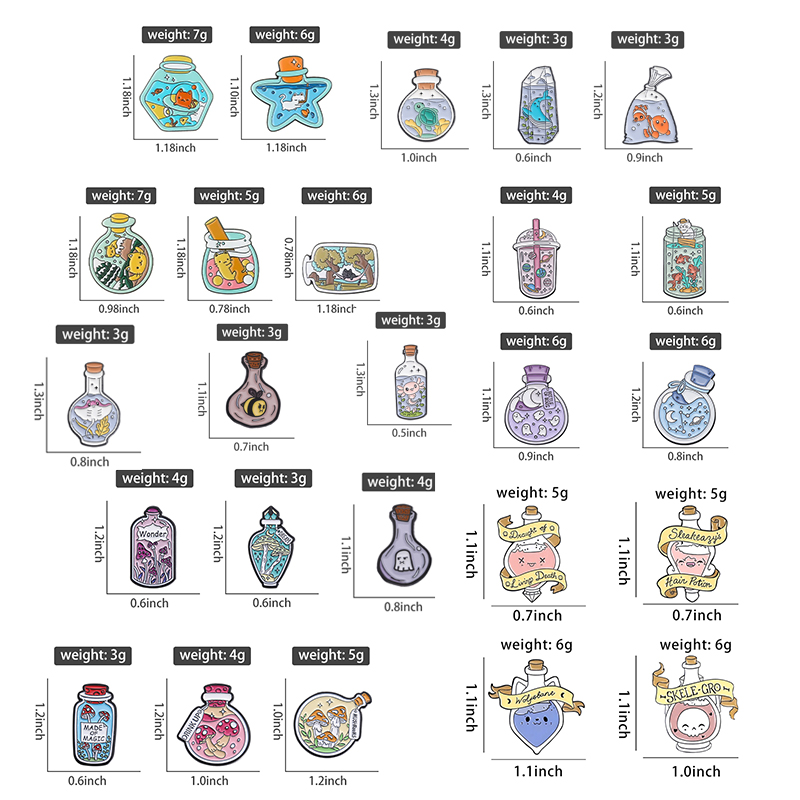 Mushroom Cat Bottle Enamel Pin - Embroidery Whale review and price