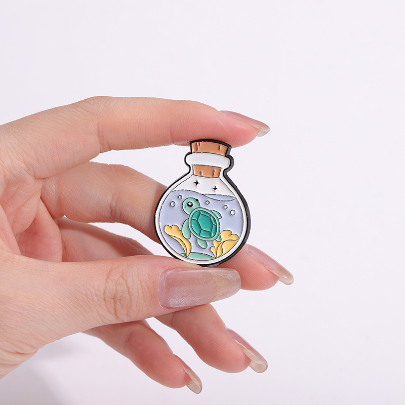 Mushroom Cat Bottle Enamel Pin - Embroidery Whale review and price