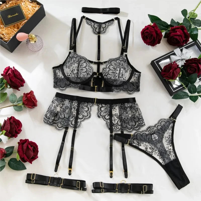 5 Piece Sexy Embroidery Underw - Embroidery Underwear review and price