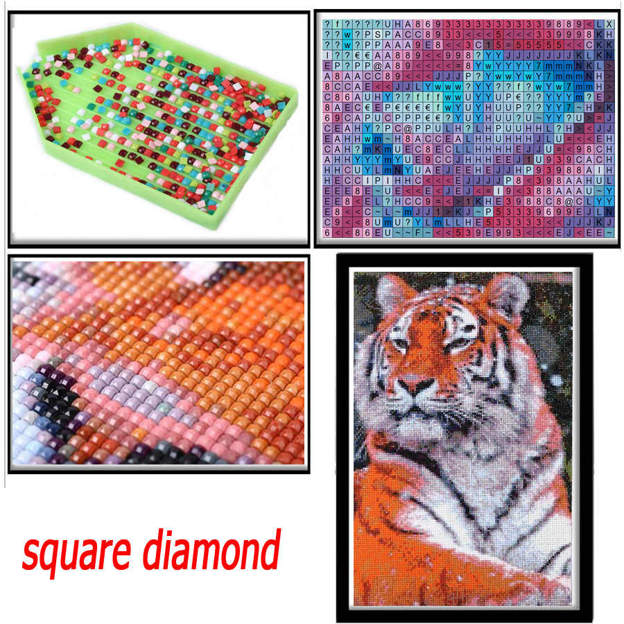 5D round square diamond embroi - Embroidery In Egypt review and price