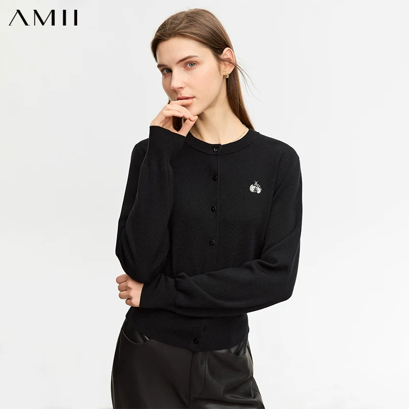 AMII Minimalist Woolly Sweater - Embroidery Lady Bug review and price