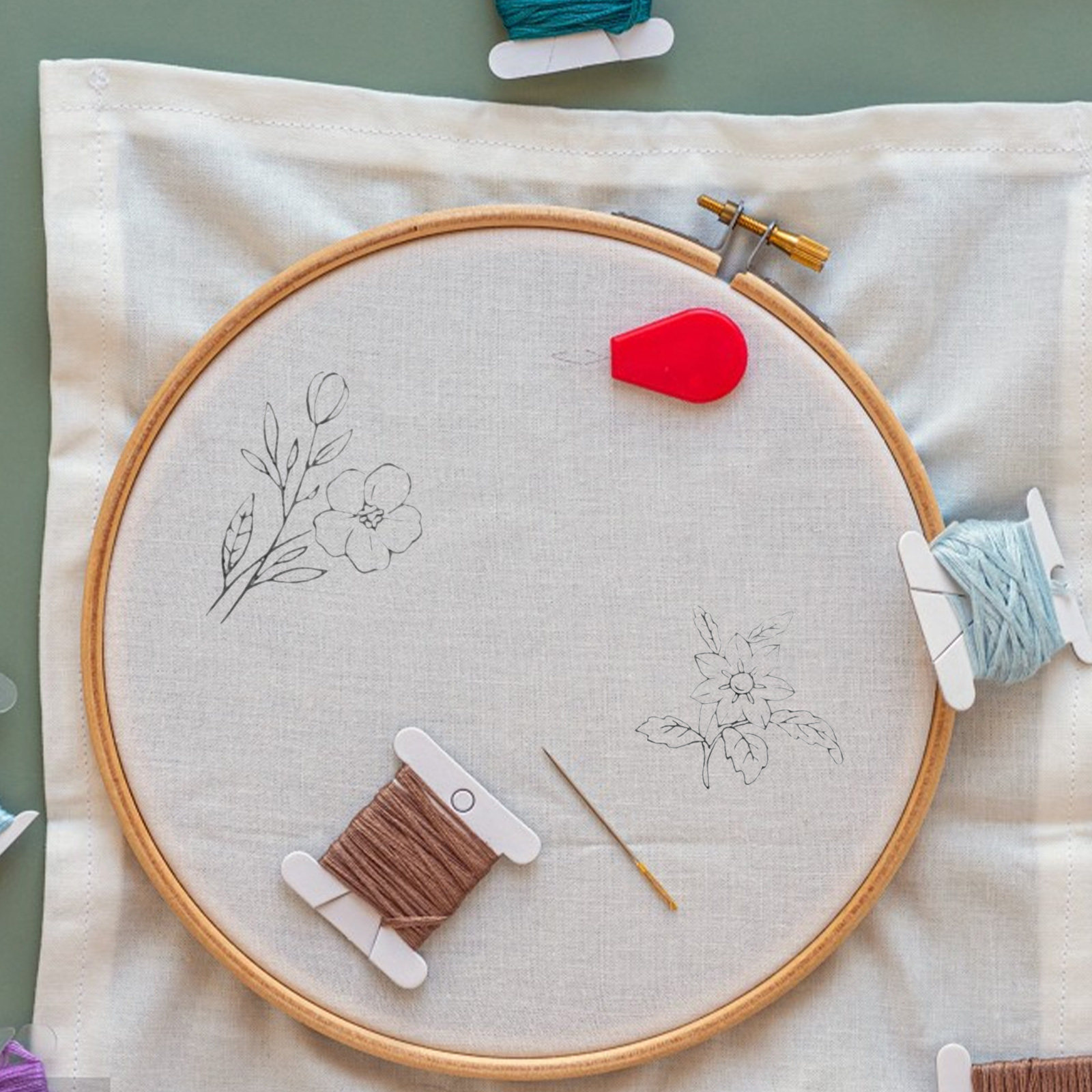 2 Pcs Alphabet Embroidery Stab - Embroidery Alphabet Designs review and price