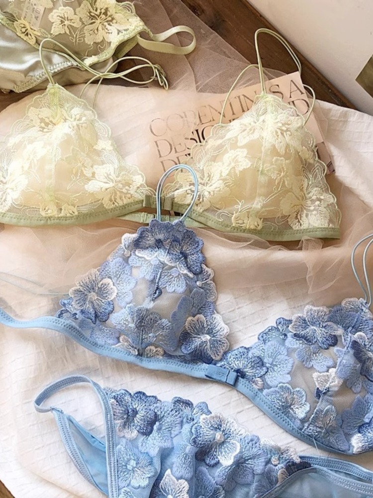 French Niche Lingerie Set Embr - Embroidery In Australia review and price
