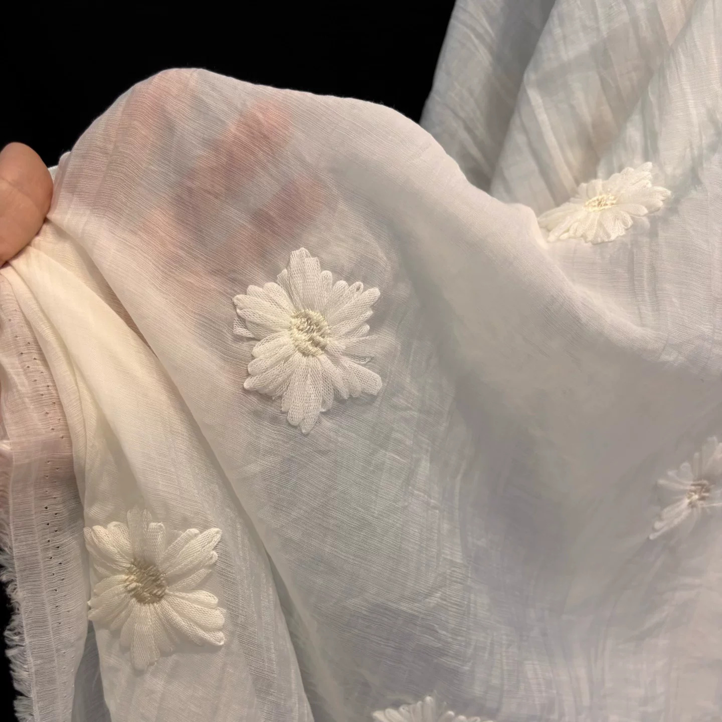 1yard Chiffon yarn micro pleat - Embroidery Daisy review and price