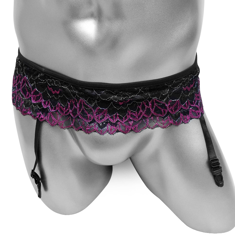 Fashion Sexy Suspenders Sissy  - Embroidery Underwear review and price