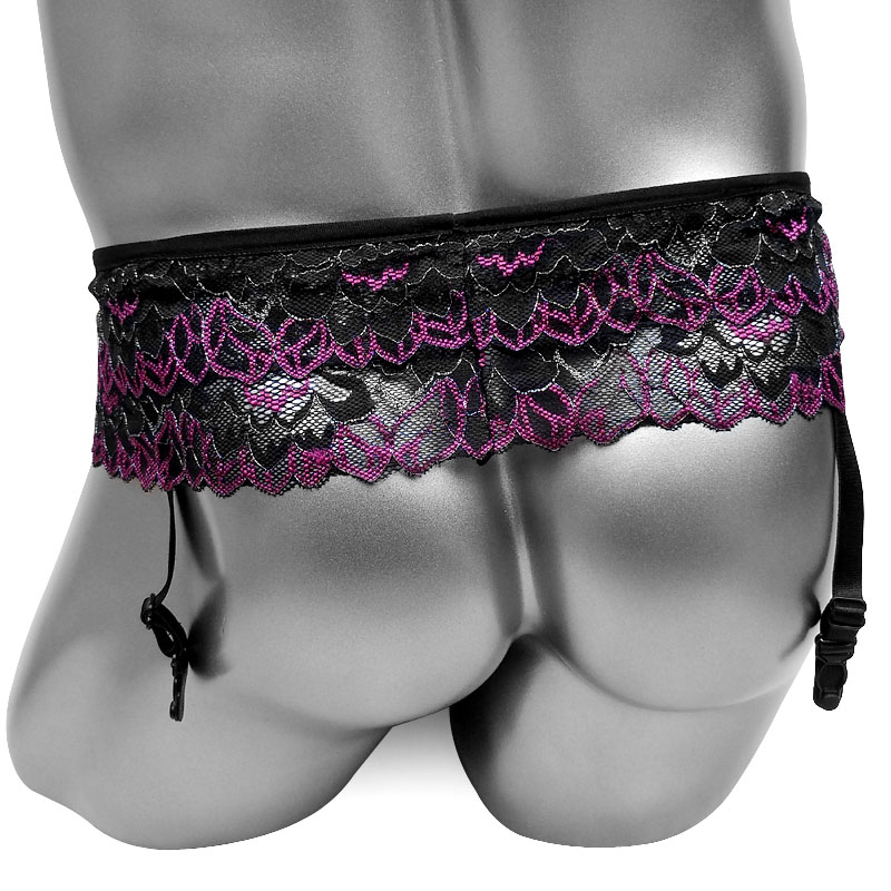 Fashion Sexy Suspenders Sissy  - Embroidery Underwear review and price