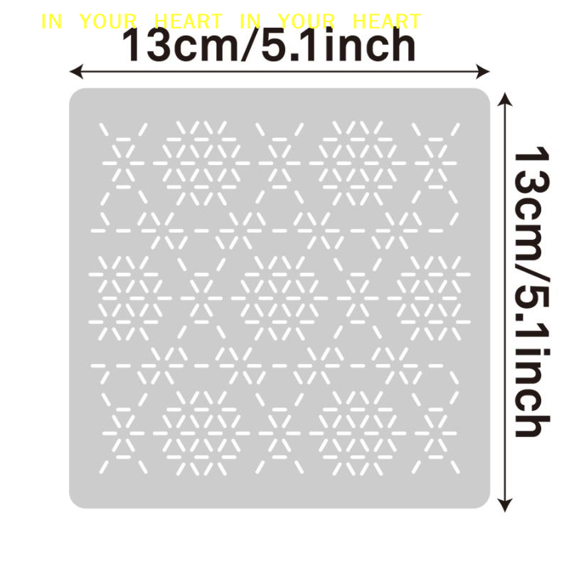 DIY Geometric Patchwork Stenci - Embroidery Diy review and price