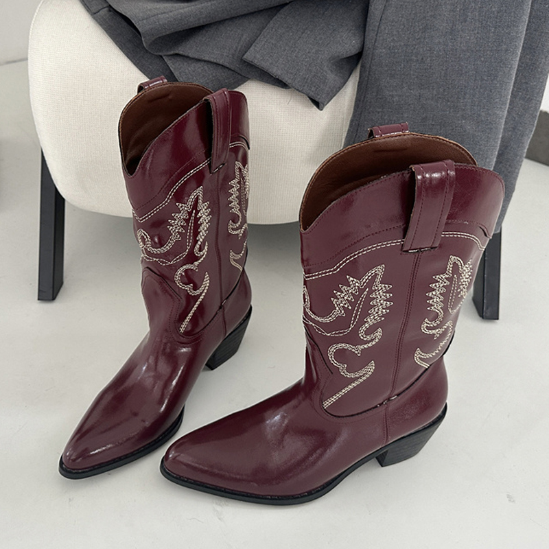 Liyke Designer Wine Red Leathe - Embroidery On Leather review and price