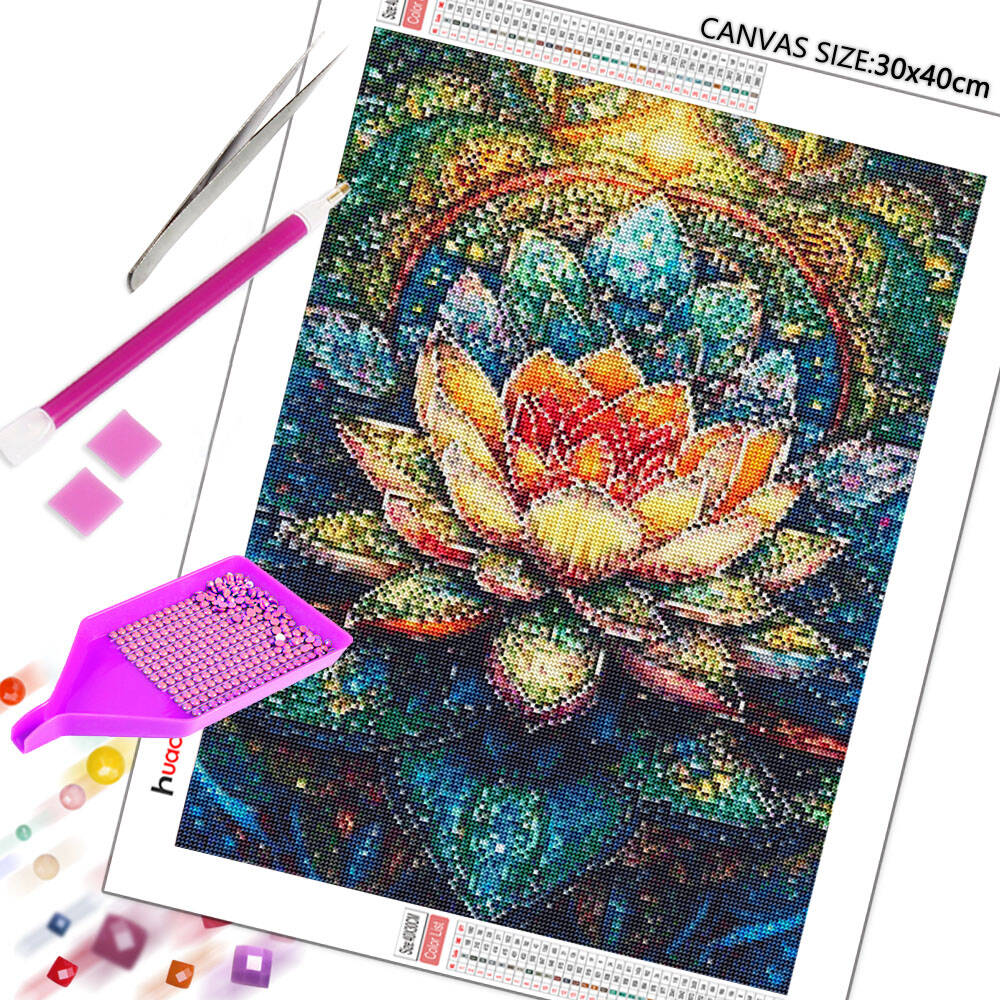 DIY Diamond Painting Lotus Dia - Embroidery Daisy review and price