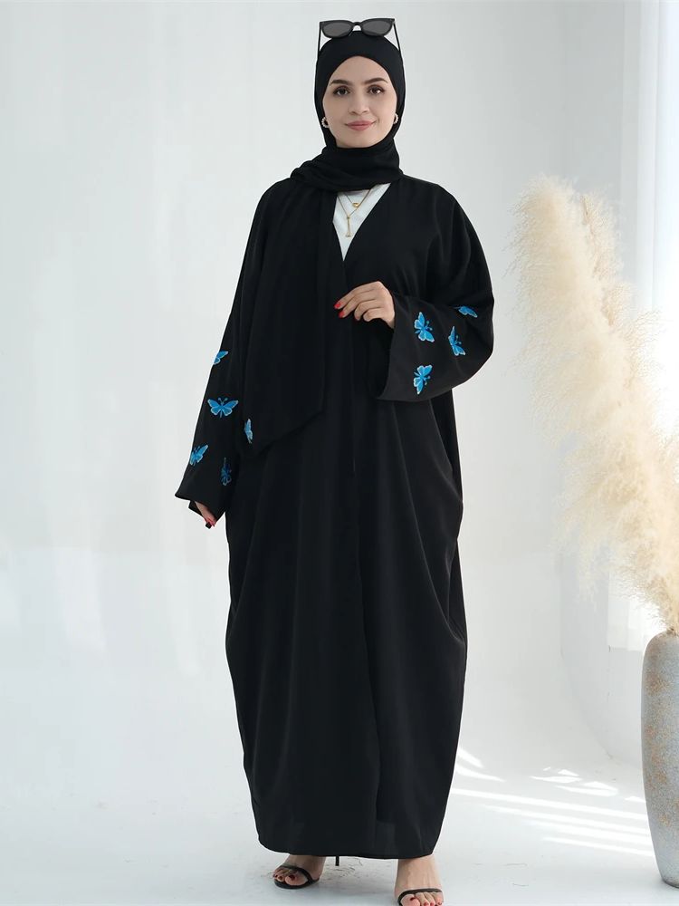 Ramadan Open Linen Butterfly K - Embroidery Kebaya review and price