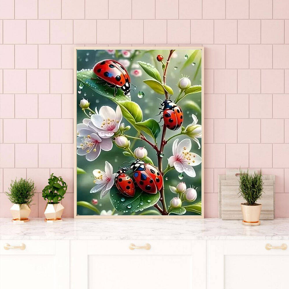HUACAN 5d Diamond Painting Lad - Embroidery Lady Bug review and price