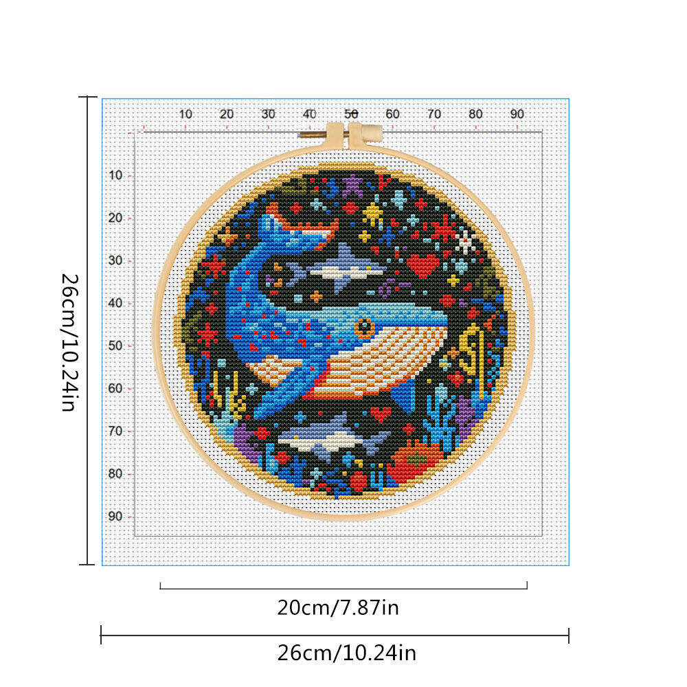 DIY Cross Stitch Whale Embroid - Embroidery Whale review and price