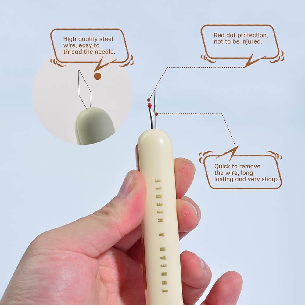 2 in 1 Needle Threader Seam Ri - Embroidery Removal review and price