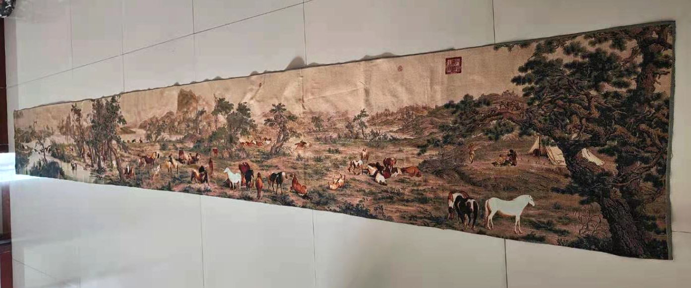 5M Super size Chinese Folk Sil - Embroidery Horse review and price