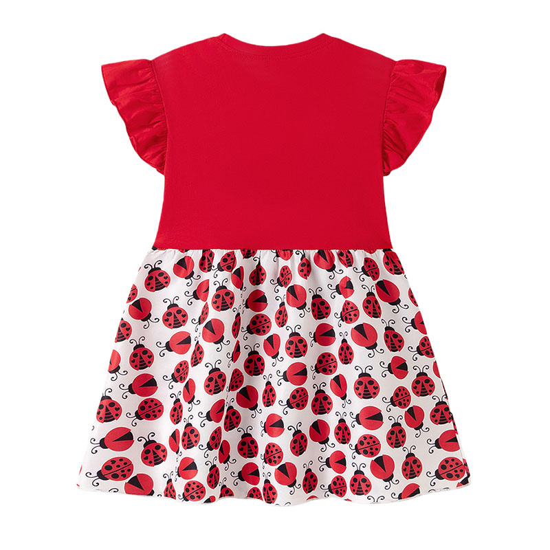 Short Sleeve Girls Dresses 2-7 - Embroidery Lady Bug review and price