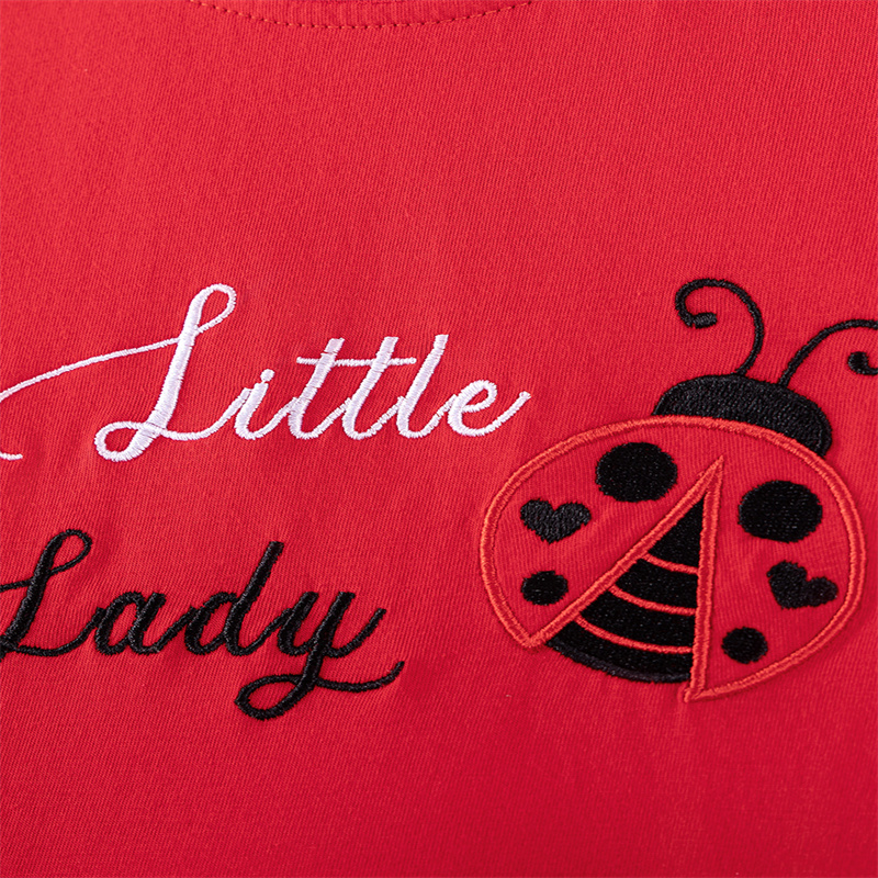 Short Sleeve Girls Dresses 2-7 - Embroidery Lady Bug review and price
