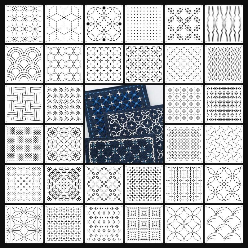 9/32Pcs Sashiko Embroidery Tem - Embroidery Diy review and price