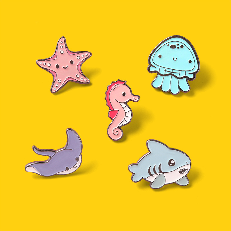 Cute Ocean Sea Animal Enamel P - Embroidery Whale review and price