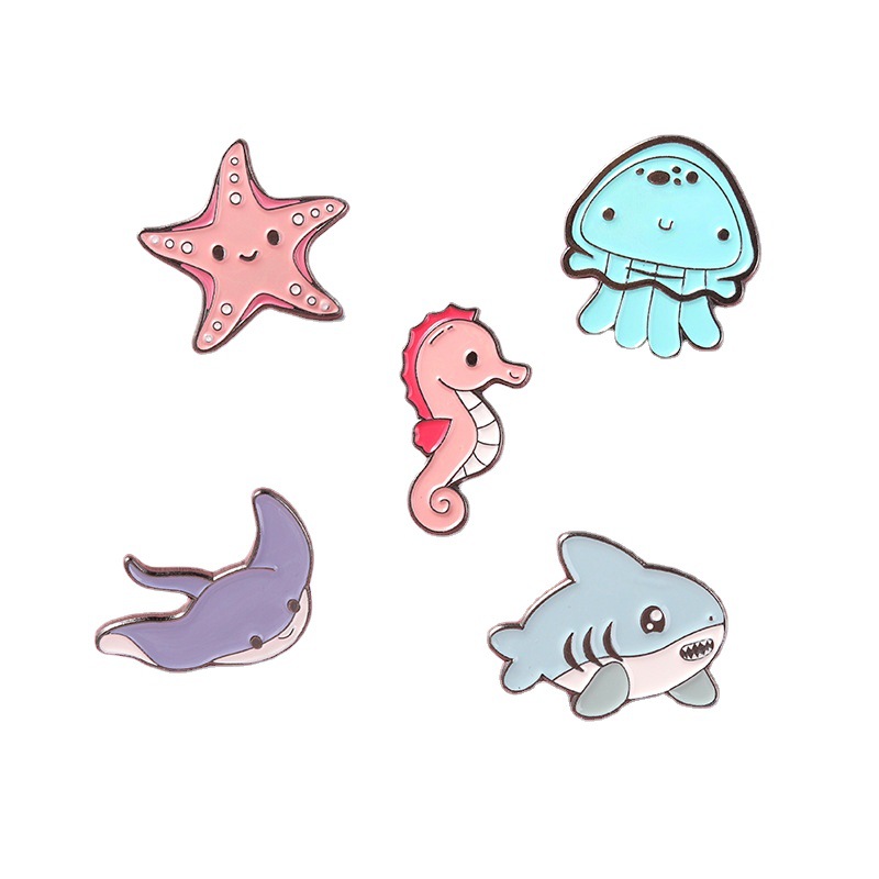 Cute Ocean Sea Animal Enamel P - Embroidery Whale review and price