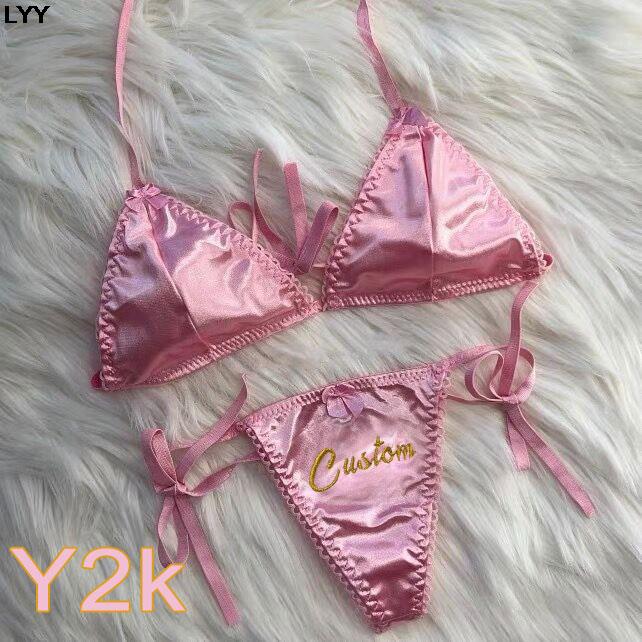 Custom Name Thongs Triangle Br - Embroidery Underwear review and price