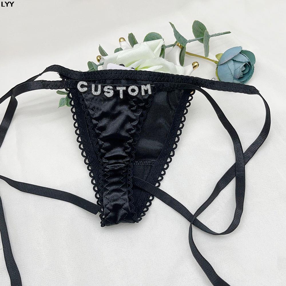 Custom Name Thongs Triangle Br - Embroidery Underwear review and price