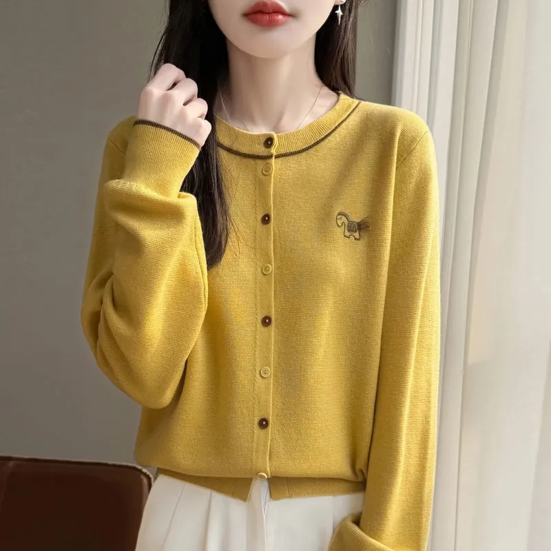 Women Color Trim Embroidery Ho - Embroidery Horse review and price